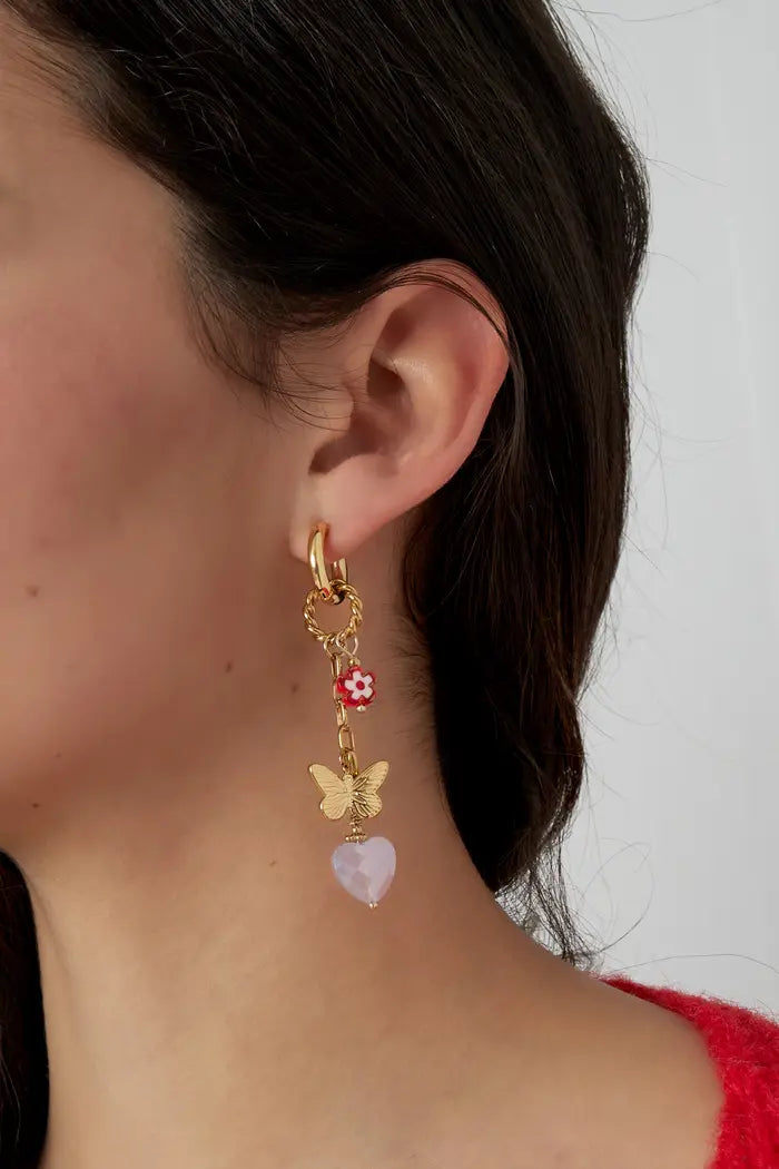 Boucles d'oreille Ambre