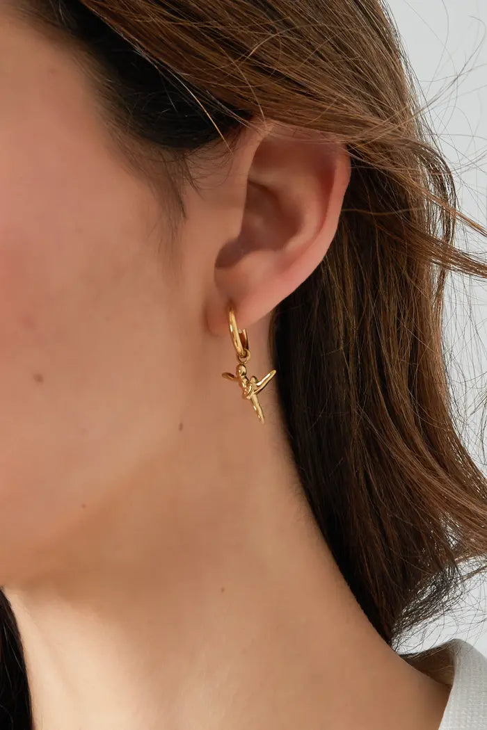 Boucles d'oreille Rose