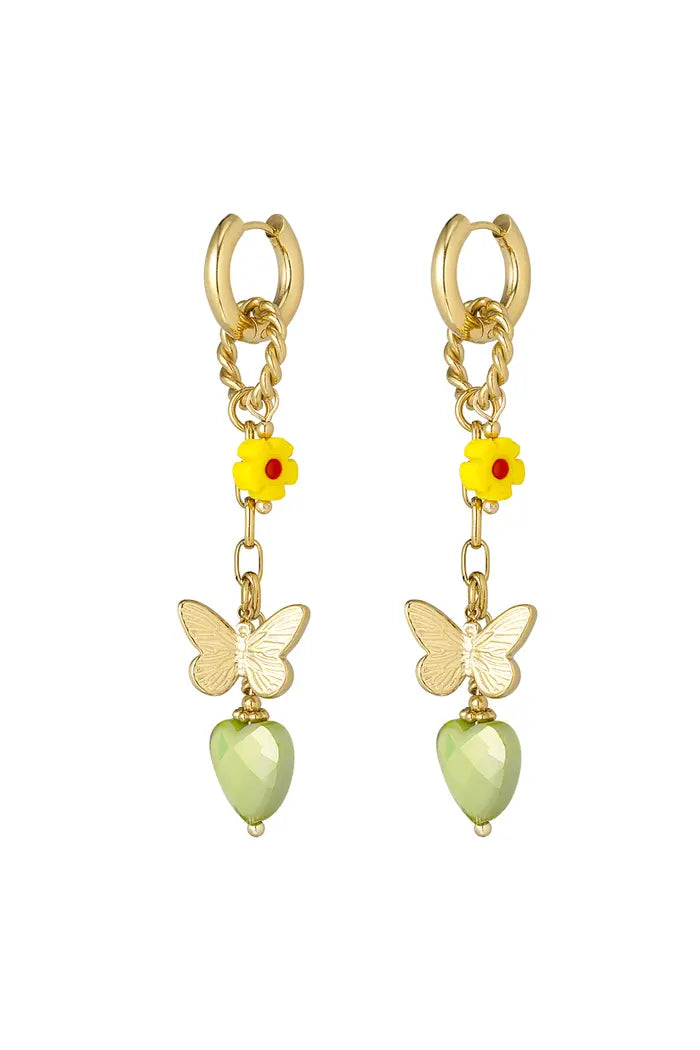 Boucles d'oreille Ambre