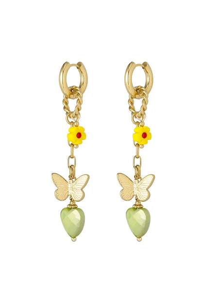 Boucles d'oreille Ambre
